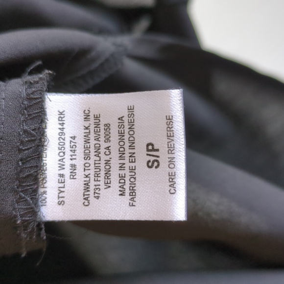 Pleione Sheer Black Blouse - Picture 4 of 5